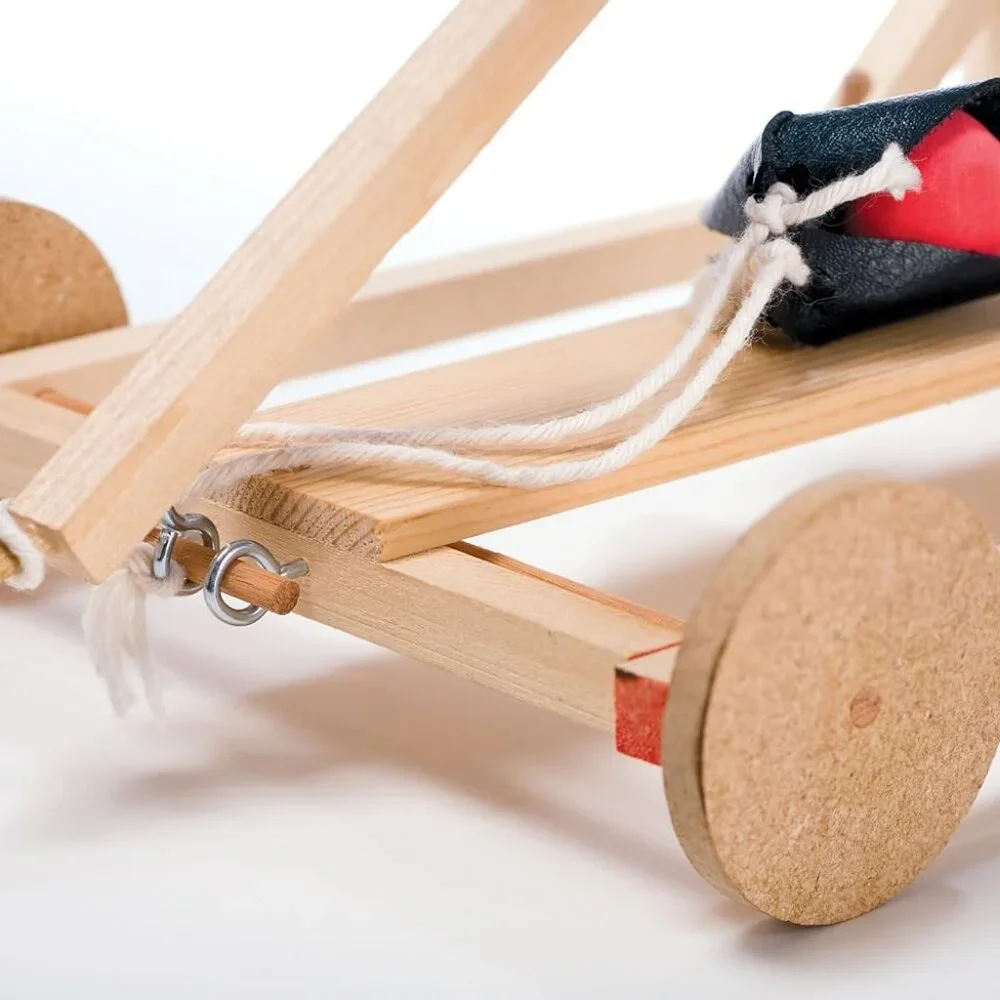 NEW Pathfinders Medieval Trebuchet Siege Engine Catapult Building Set Kit Craft